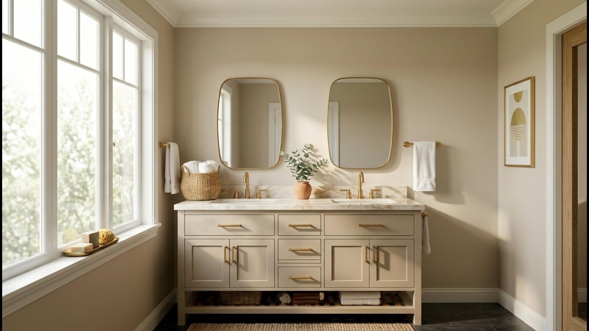 Amazon.com: ANDY STAR Oval Mirrors for Bathroom, 20x28 Gold